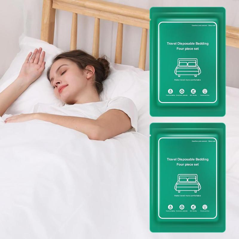 4 count Disposable Bed Sheet for Travel Disposable Sheets for Hotel