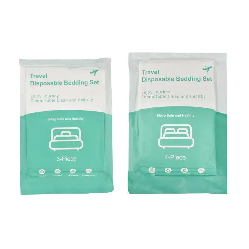 Disposable Bed Sheet, Quilt Cover and Pillowcase Set, Disposable Bedding Set, 65x140cm Bath Towel and 30x65cm Towel, Hygienic and Convenient, Ideal for Business Travel and Hotels, Bed Sheet Sets