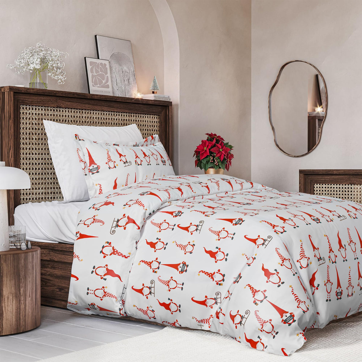 Duvet Cover King Size - Extra Soft 3 Piece with Zipper Closure - White