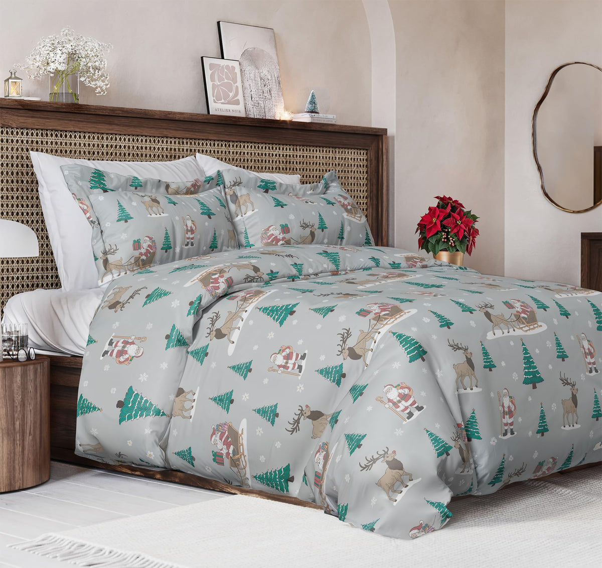 Duvet Cover King Size - Extra Soft 3 Piece with Zipper Closure - White
