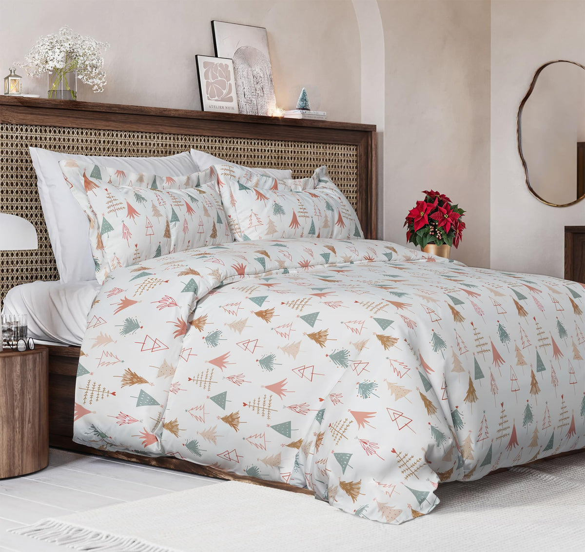 Duvet Cover King Size - Extra Soft 3 Piece with Zipper Closure - White
