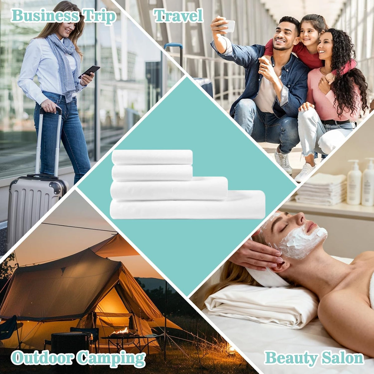 MAQIHAN Disposable Sheets for Travel - Disposable Bed Sheets Queen Size