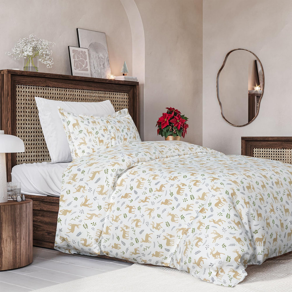 Duvet Cover King Size - Extra Soft 3 Piece with Zipper Closure - White