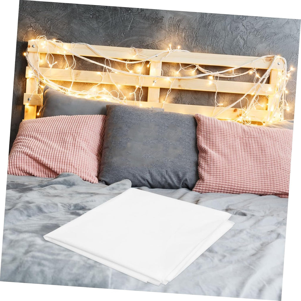 Disposable Bedding Travel Set with Sheet Duvet Cover Pillowcases White