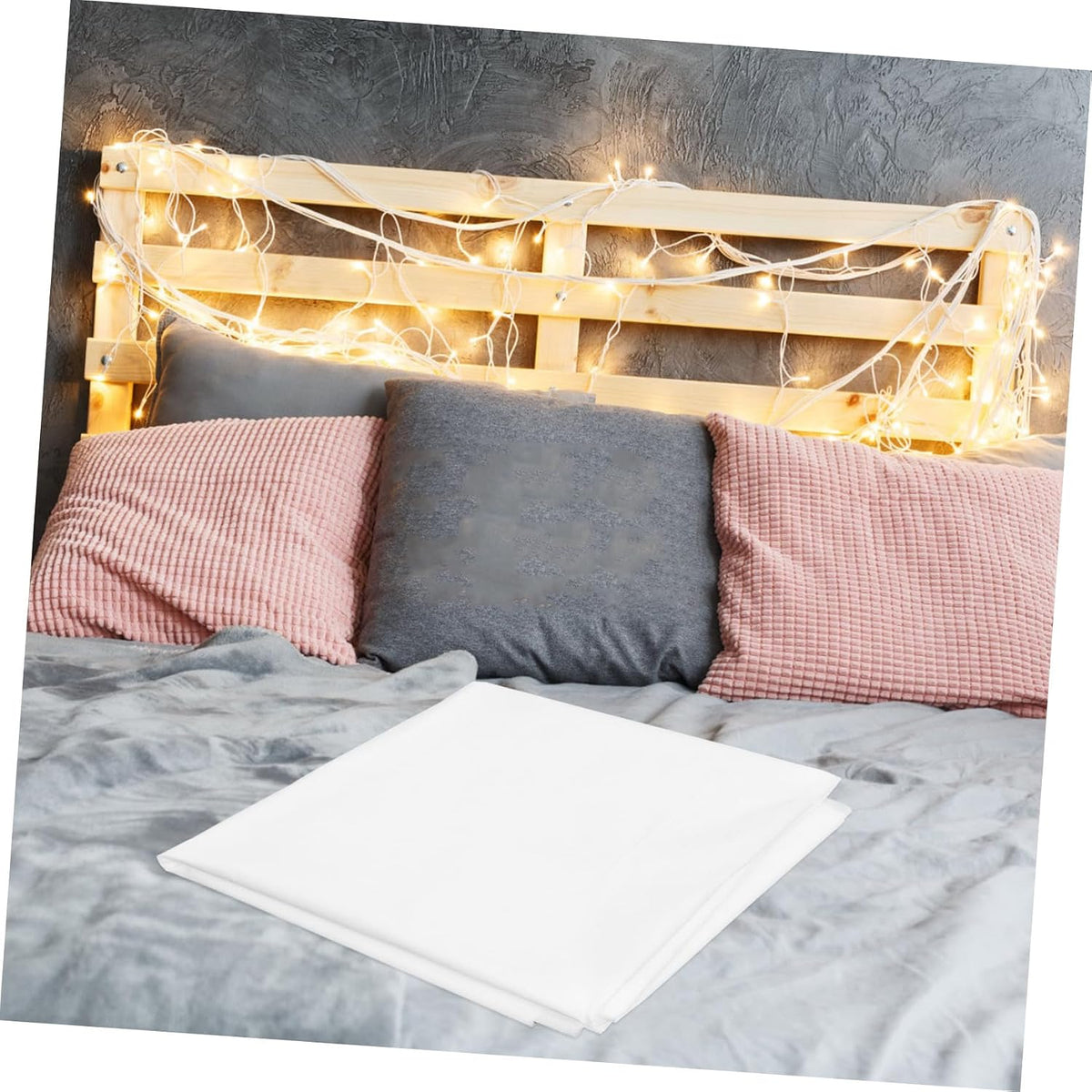 Disposable Bedding Travel Set with Sheet Duvet Cover Pillowcases White