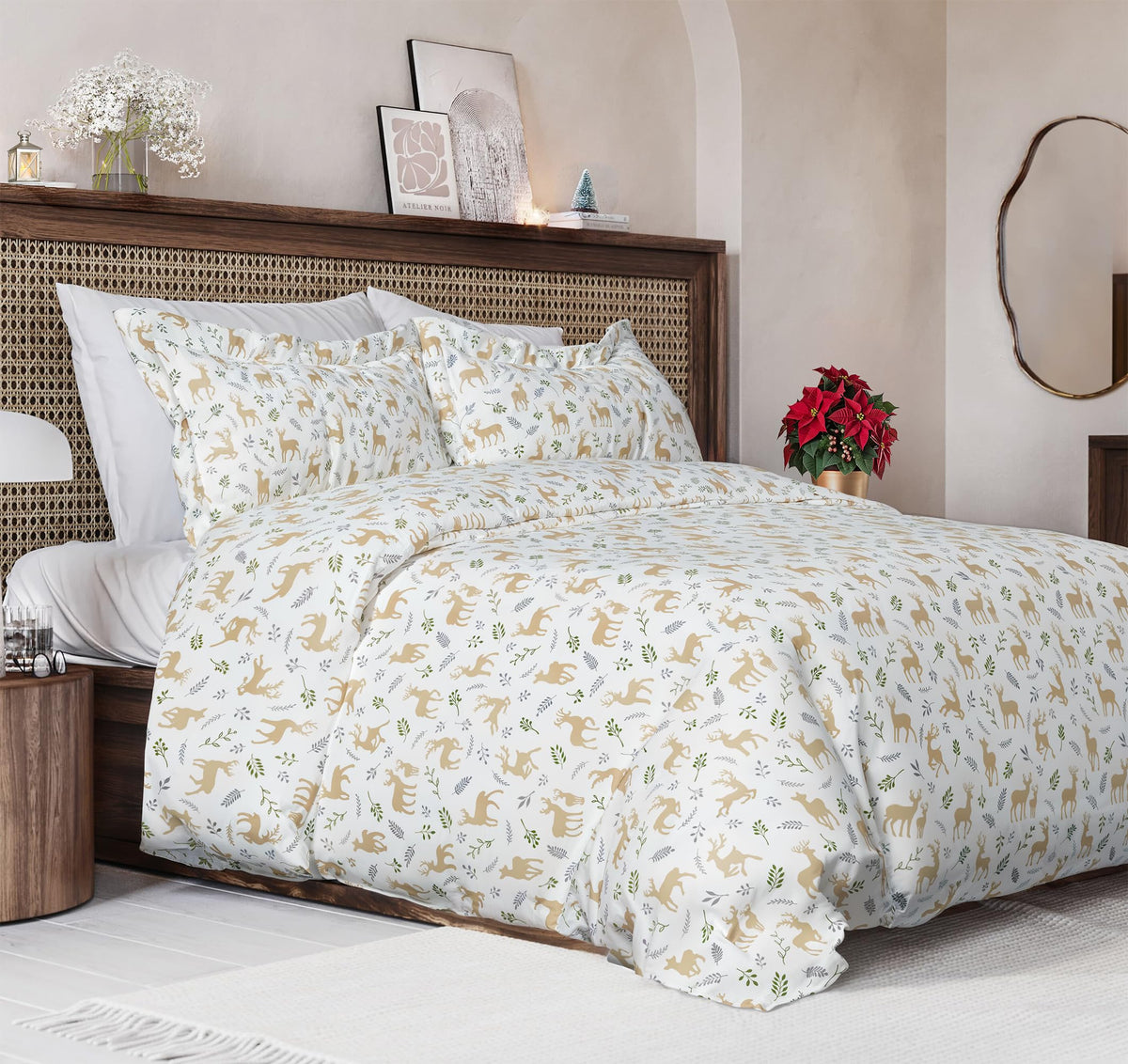 Duvet Cover King Size - Extra Soft 3 Piece with Zipper Closure - White