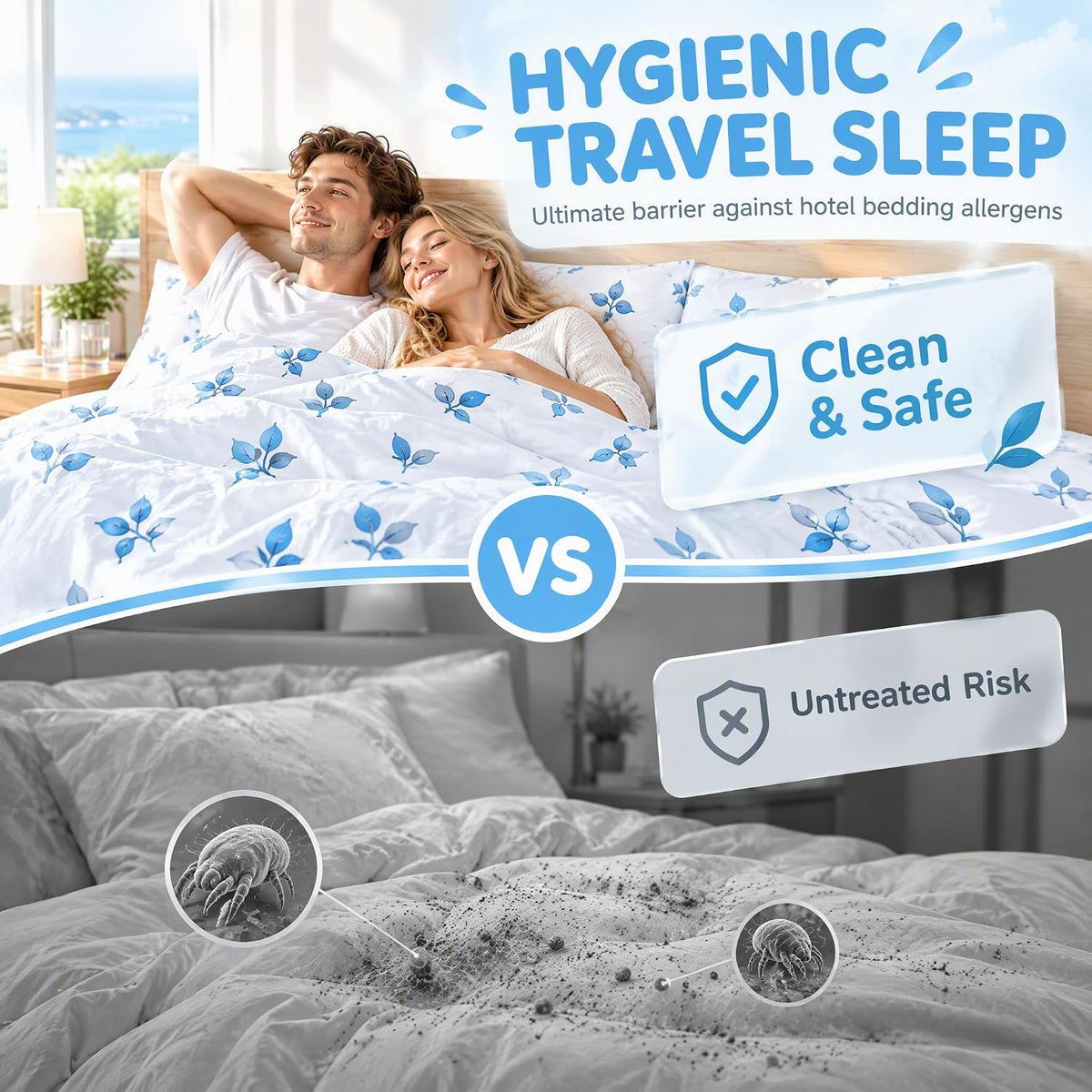 Disposable Bed Sheets Soft Travel Sheets for Hotel & Hospital Bed Sheets