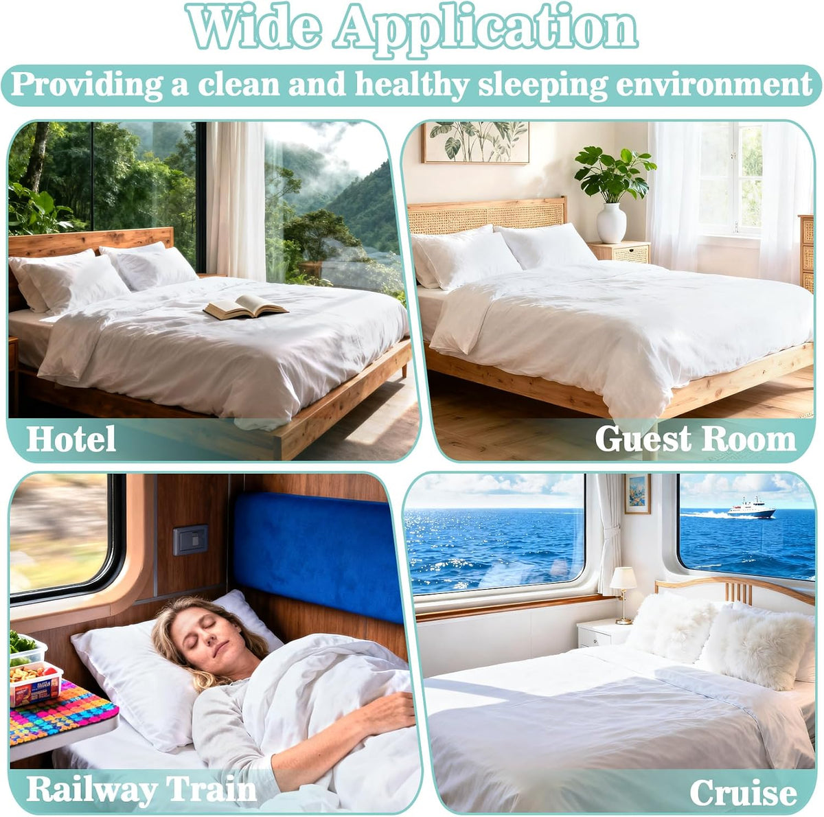MAQIHAN Disposable Sheets for Travel - Disposable Bed Sheets Queen Size
