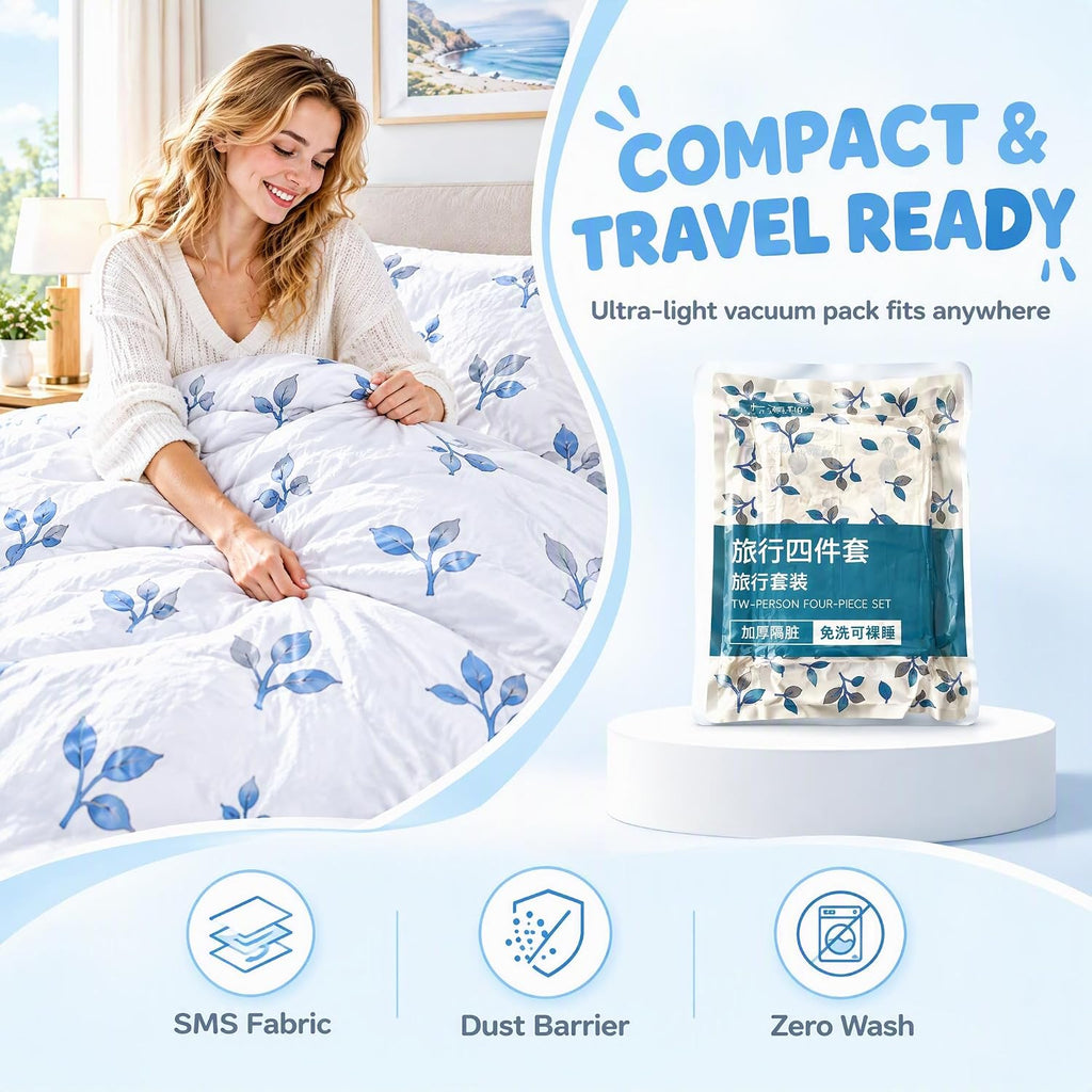 Disposable Bed Sheets Soft Travel Sheets for Hotel & Hospital Bed Sheets