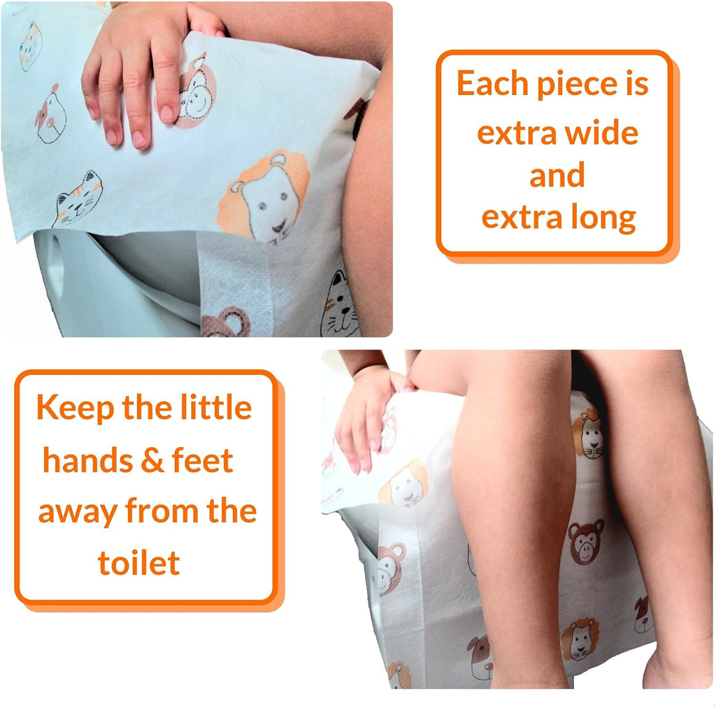 Disposable Toilet Seat Covers - Extra Large Size Perfect for Toddlers Potty Training and Great for Travel Both Kids and Adults (20)