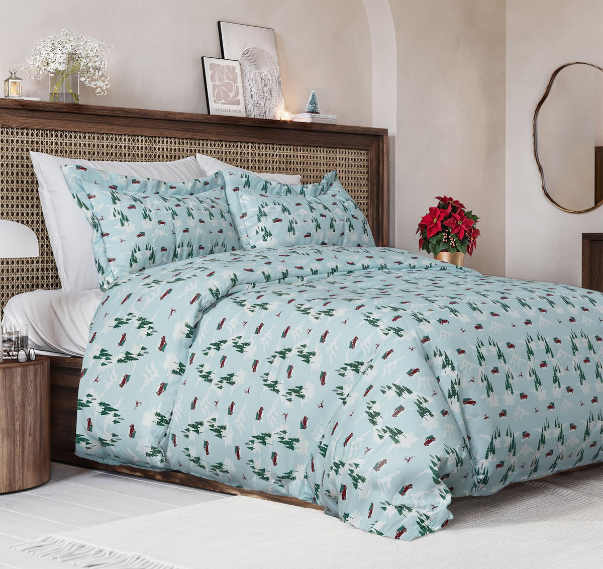 Duvet Cover King Size - Extra Soft 3 Piece with Zipper Closure - White