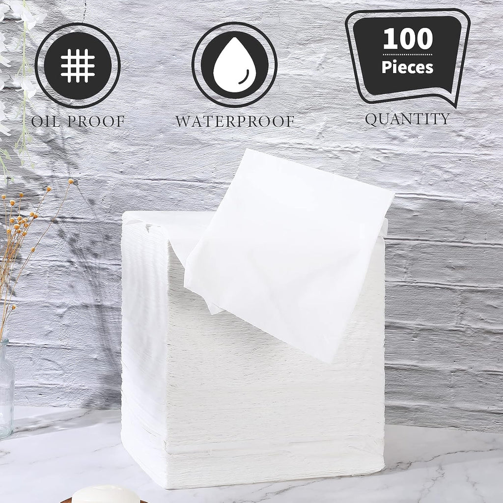Breling 100 Pcs 31.5 x 71 Inch Disposable Bed Sheets Massage Table, White