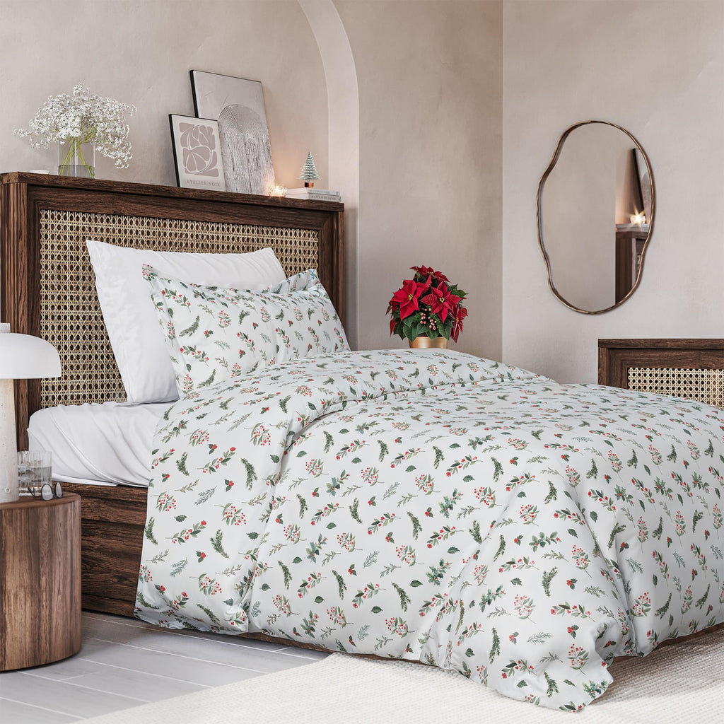 Duvet Cover King Size - Extra Soft 3 Piece with Zipper Closure - White
