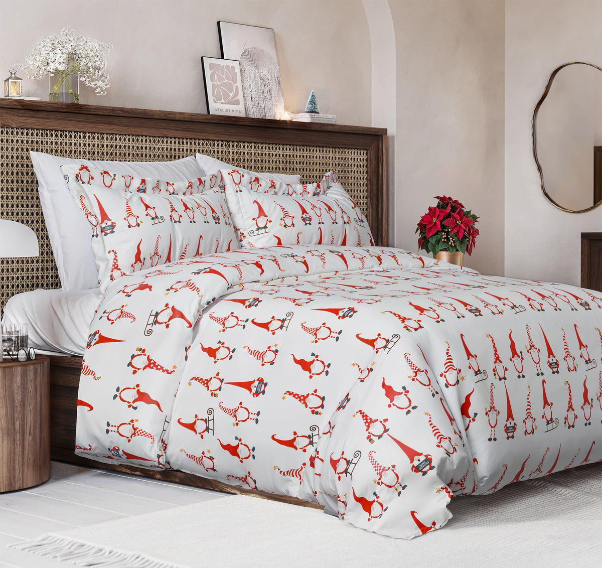 Duvet Cover King Size - Extra Soft 3 Piece with Zipper Closure - White