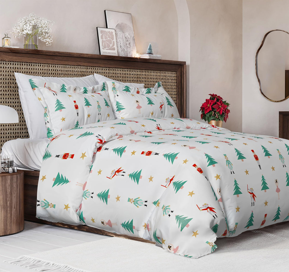 Duvet Cover King Size - Extra Soft 3 Piece with Zipper Closure - White