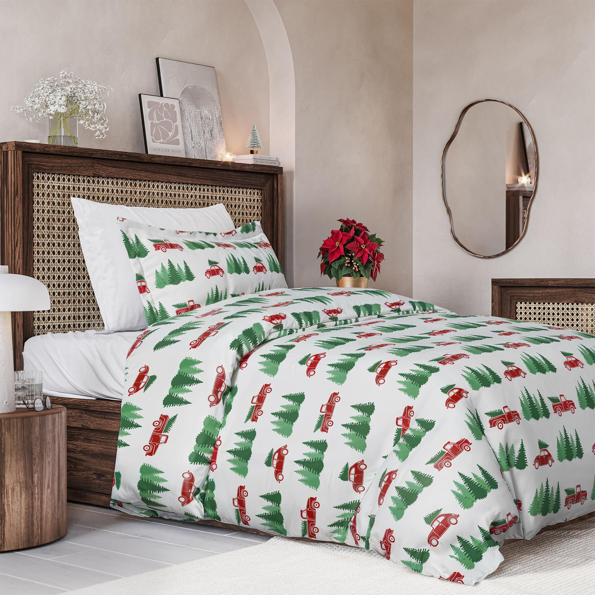 Duvet Cover King Size - Extra Soft 3 Piece with Zipper Closure - White