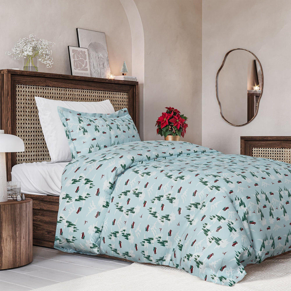 Duvet Cover King Size - Extra Soft 3 Piece with Zipper Closure - White
