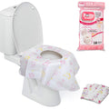 Potty Shields Waterproof Disposable Toilet Seat Covers, Floral 40 Pack