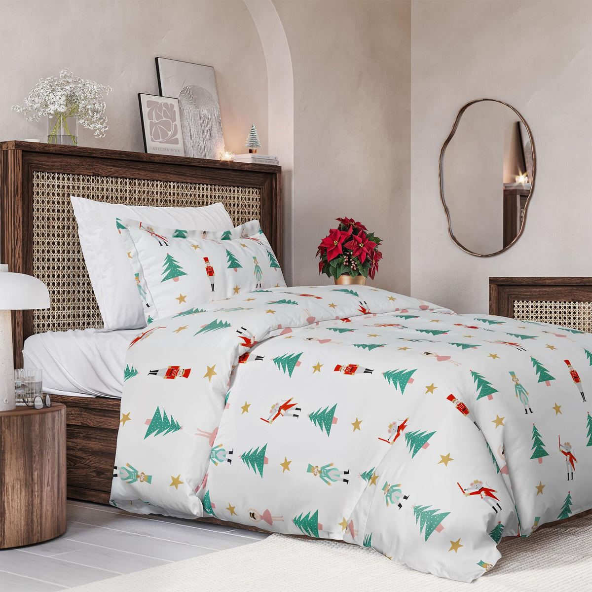 Duvet Cover King Size - Extra Soft 3 Piece with Zipper Closure - White