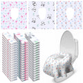Dunzoom 100 Pack Disposable Toilet Seat Covers, Cute Animal Waterproof