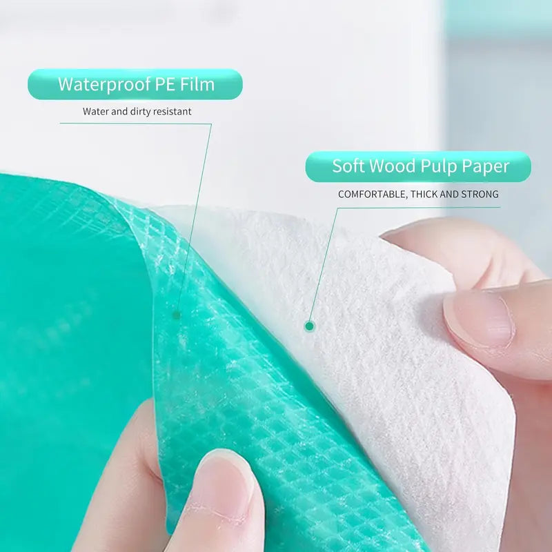 50pcs Disposable Toilet Seat Covers, Pastel Toilet Seat Protector for Home Bathroom Hotel Salon, Home Goods, Restroom Bathroom Accessory,Toilet Lid Cover (Individual Package)