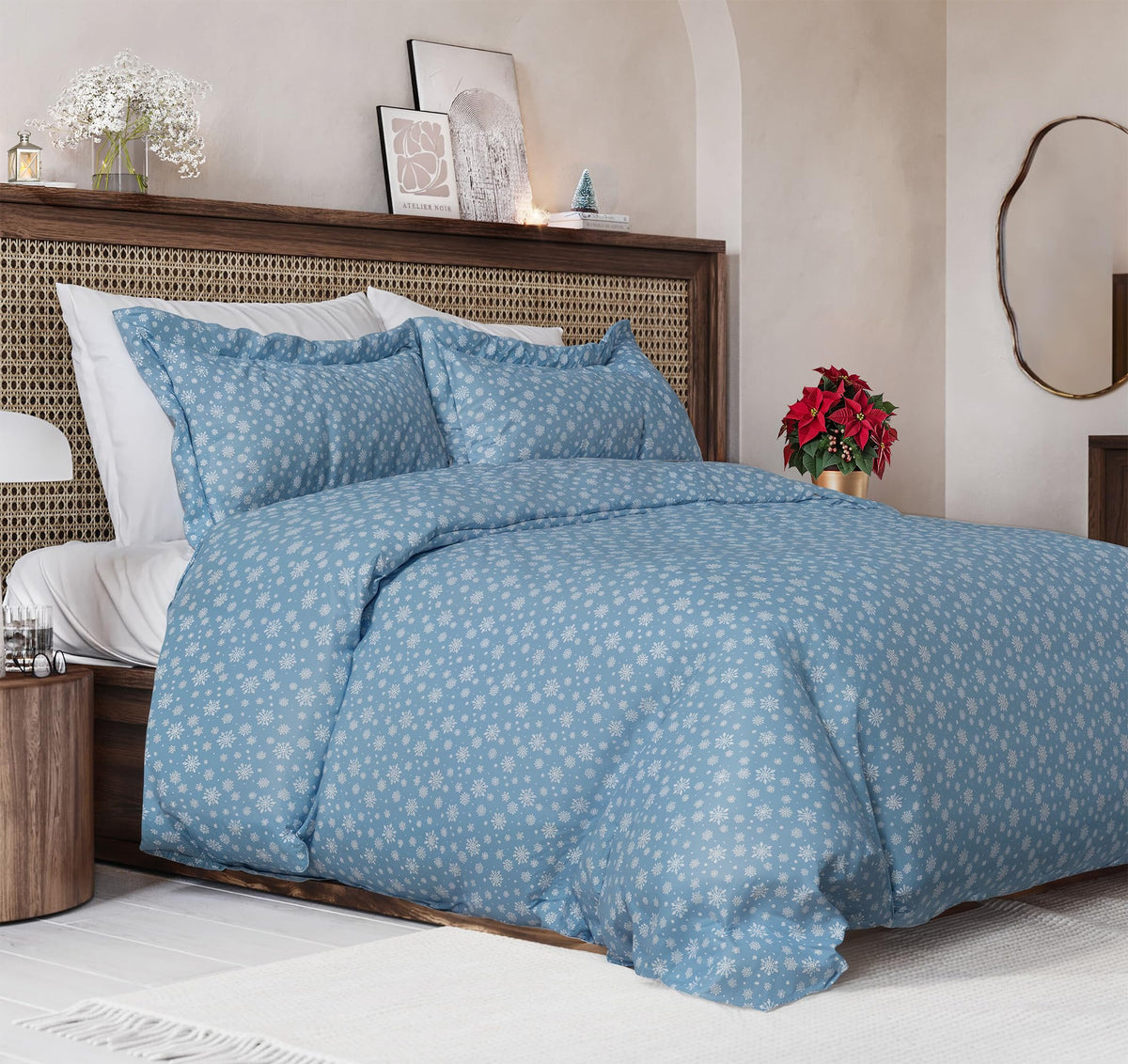 Duvet Cover King Size - Extra Soft 3 Piece with Zipper Closure - White