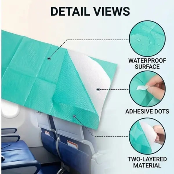 Disposable Waterproof Toilet Seat Covers - 100 Pcs Individual Wrap XL Universal Fit Portable Bathroom Accessory, Toilet Cover Set for Adults, Home & Public Sanitation Supplies