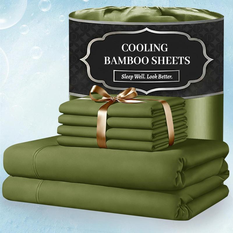 Luxury Plain Bamboo Fiber Duvet Cover - Sateen Finish, Casual, Breathable, Skin-Friendly, Easy-Care, Machine-Washable Quality-Tested Bedding Linen for Duvetcovers