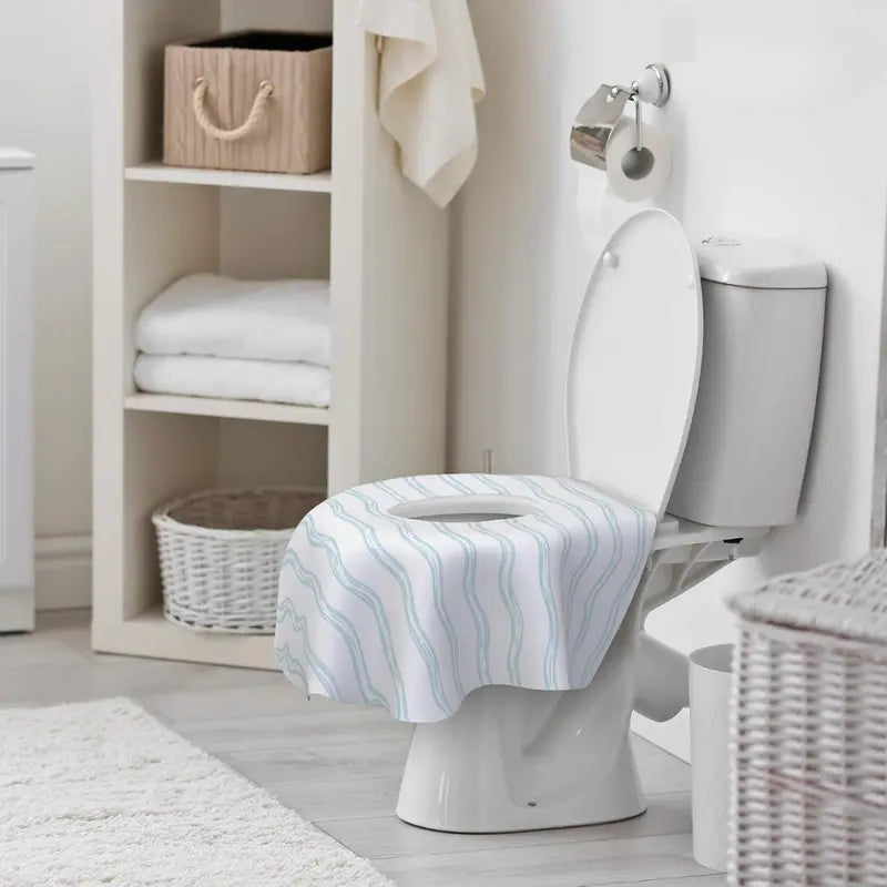 Disposable Toilet Seat Covers 20 Pack, Waterproof Non-Flushable Liners