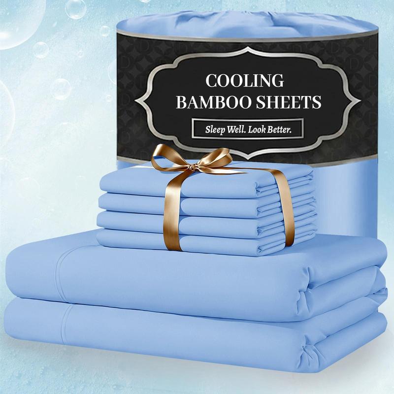 Luxury Plain Bamboo Fiber Duvet Cover - Sateen Finish, Casual, Breathable, Skin-Friendly, Easy-Care, Machine-Washable Quality-Tested Bedding Linen for Duvetcovers