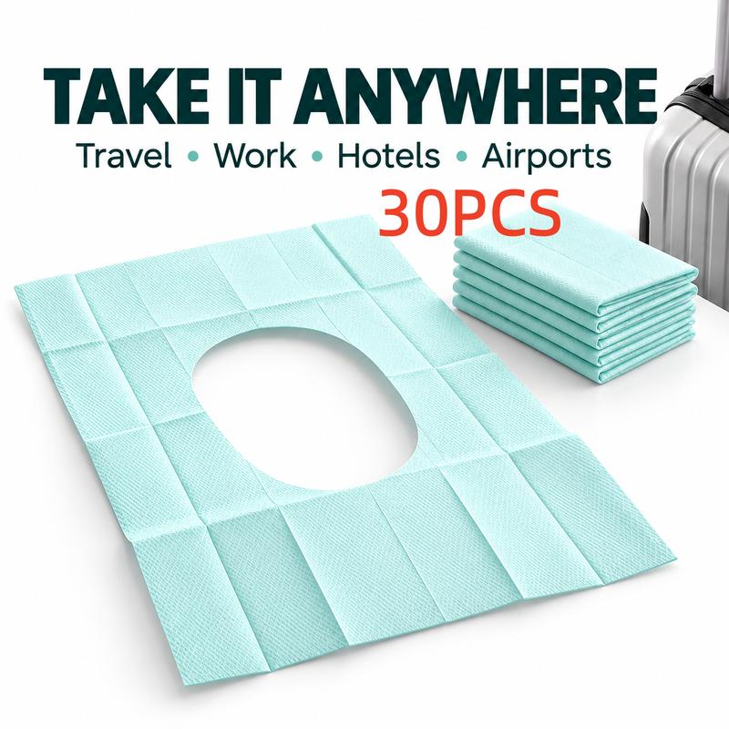 Disposable Toilet Seat Cover, 30/20/10pcs Disposable Toilet Seat Covers, Pastel Toilet Seat Protector for Home Bathroom Hotel Salon, Bathroom Accessories