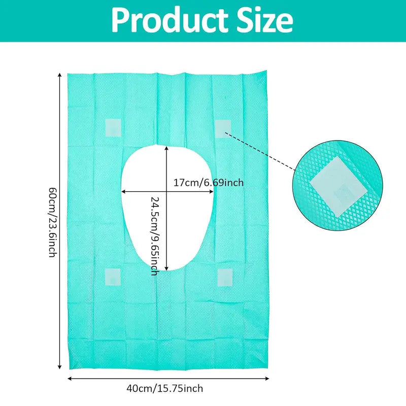 50pcs Disposable Toilet Seat Covers, Pastel Toilet Seat Protector for Home Bathroom Hotel Salon, Home Goods, Restroom Bathroom Accessory,Toilet Lid Cover (Individual Package)