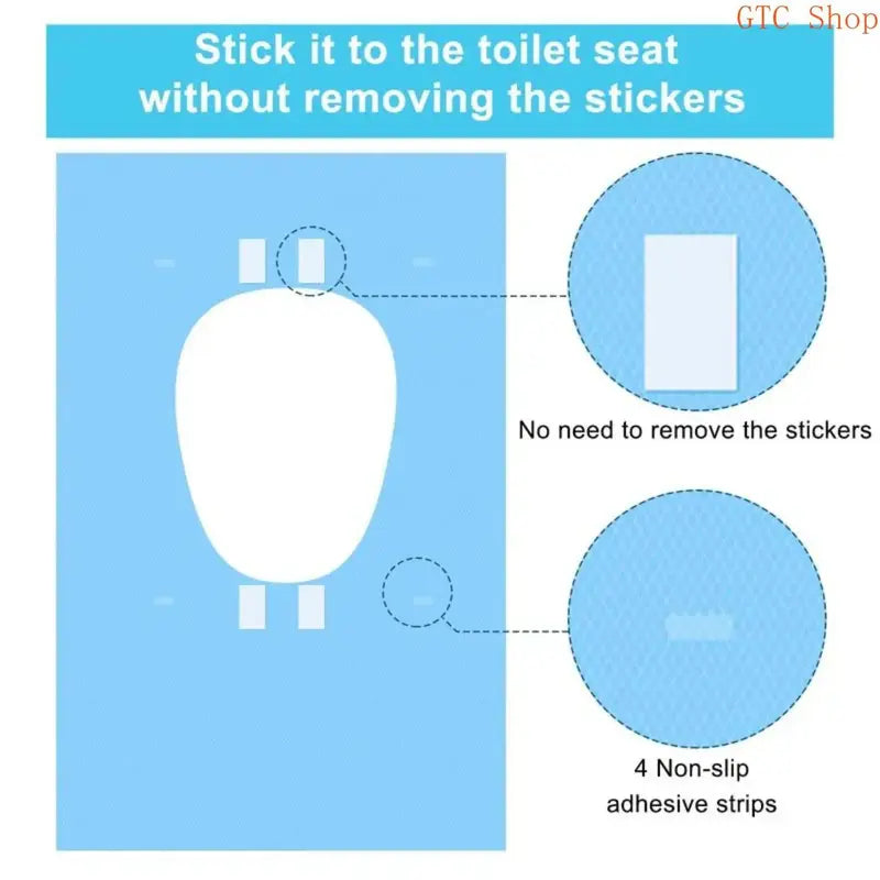 30-Pack Individually Wrapped Disposable Toilet Seat Covers – Tear-Free Waterproof Non-Slip Design for Adults & Kids, 16x24 Inch Hygienic Protector Ideal for Travel, Public Restrooms, Camping & Outdoor Activities summerwins