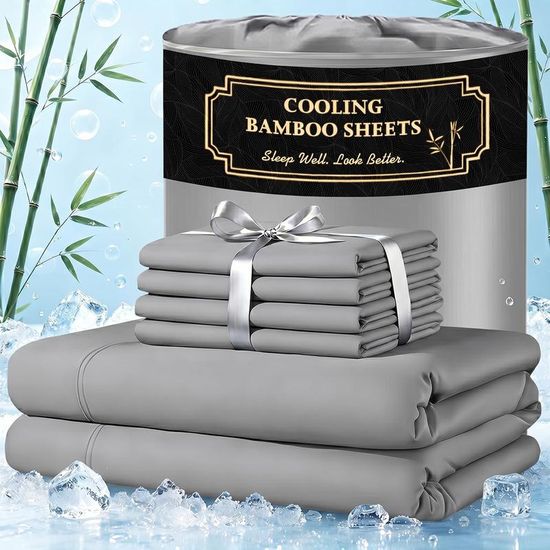 Luxury Plain Bamboo Fiber Duvet Cover - Sateen Finish, Casual, Breathable, Skin-Friendly, Easy-Care, Machine-Washable Quality-Tested Bedding Linen for Duvetcovers