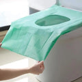 20-Count Disposable Waterproof Toilet Seat & Tank Covers - Toilet Seat Covers Disposable with Adhesive Tabs, Individually Packaged, Large Fit, Skin-Friendly Pulp Top for Gentle Road Trip & Concert Use