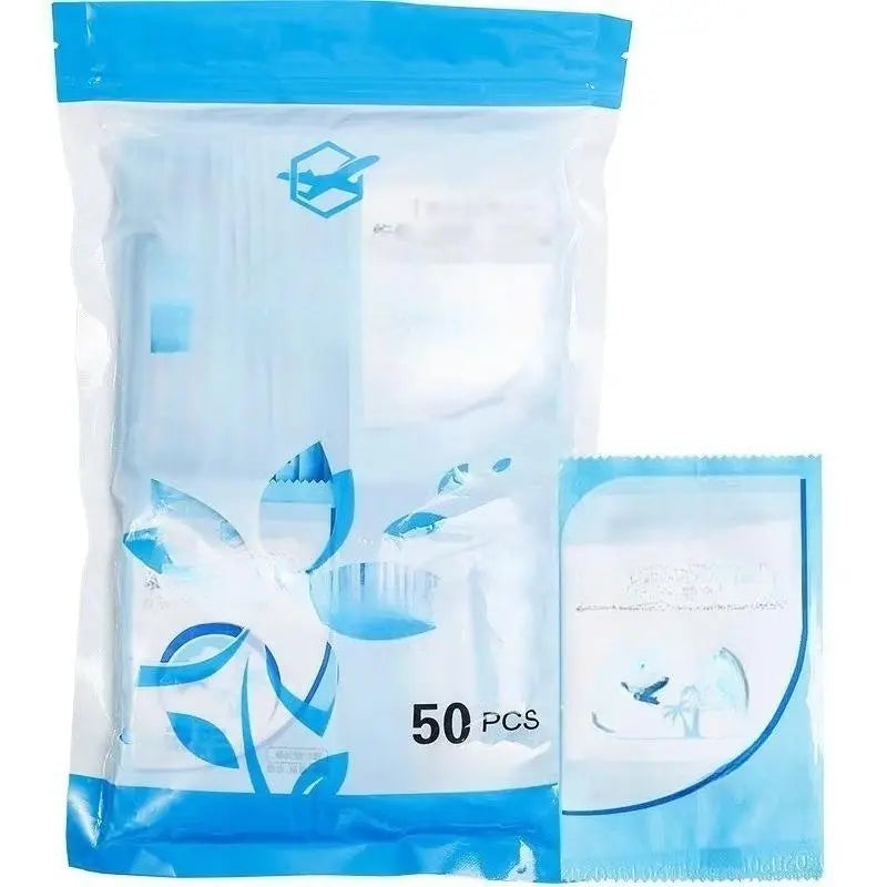 50PCS Pack Disposable Paper Toilet Seat Covers - Soft, Lightweight, Waterproof, Non-Slip, Universal Fit, Individually Sealed, Compact, Foldable, Portable, All Seasons, Keeps Seats Clean for Office, Public Restrooms (Sports & Outdoor Protective Gear)